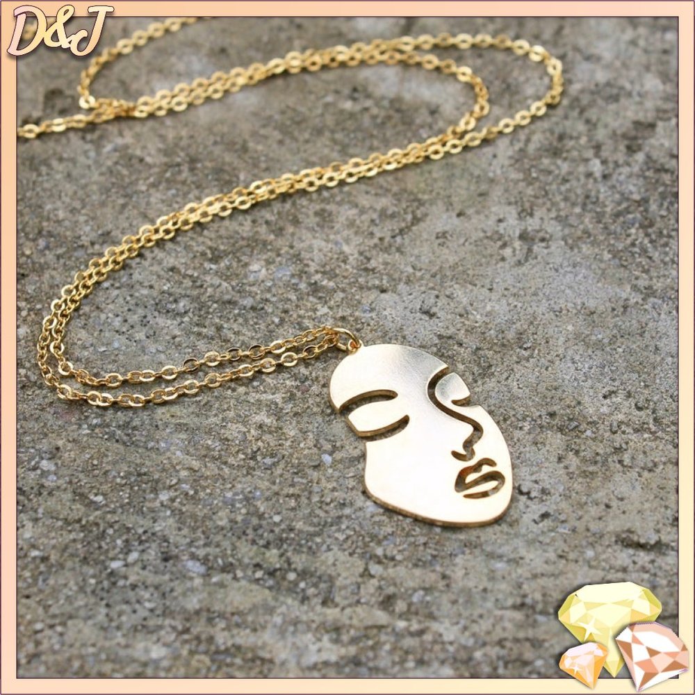💎✨ Face Silhouette Necklace